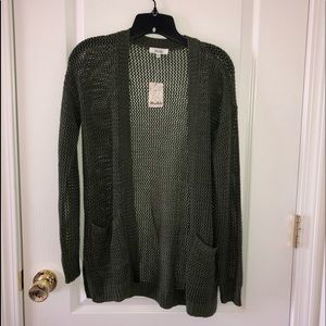 MUDD Olive Cardigan